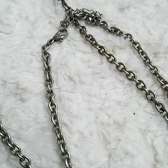 Vintage Boho Tribal Fringe Tassle Beaded Leaf Long Costume Necklace Aztec - Picture 3 of 3